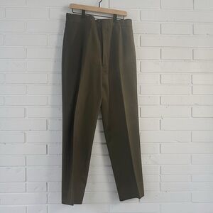 Vintage USMC Military Trousers 32x30 High Rise Olive Drab Dress Pants Armycore